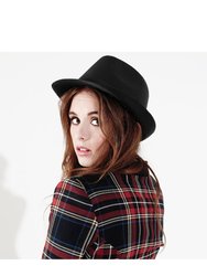 Unisex Fedora Hat - Black - Black