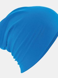 Unisex Hemsedal Cotton Slouch Beanie - Sapphire Blue - Sapphire Blue