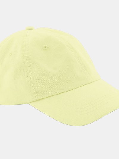 Beechfield Unisex Low Profile 6 Panel Dad Cap - Pastel Lemon product