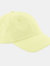 Unisex Low Profile 6 Panel Dad Cap - Pastel Lemon - Pastel Lemon