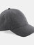 Unisex Melton Wool 6 Panel Cap - Gray - Gray