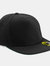 Unisex Original Flat Peak Snapback Cap - Black/ Black/ Black - Black/ Black/ Black