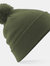 Unisex Original Pom Pom Winter Beanie Hat - Moss Green - Moss Green