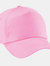 Unisex Plain Original 5 Panel Baseball Cap - Classic Pink - Classic Pink