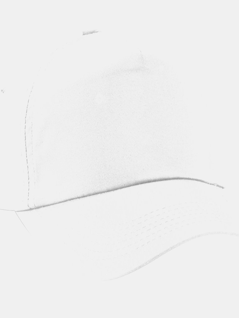 Unisex Plain Original 5 Panel Baseball Cap Pack Of 2 - White - White