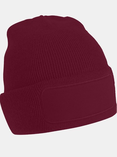Beechfield Unisex Plain Winter Beanie Hat / Headwear Ideal For Printing - Burgundy product