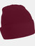 Unisex Plain Winter Beanie Hat / Headwear Ideal For Printing - Burgundy - Burgundy