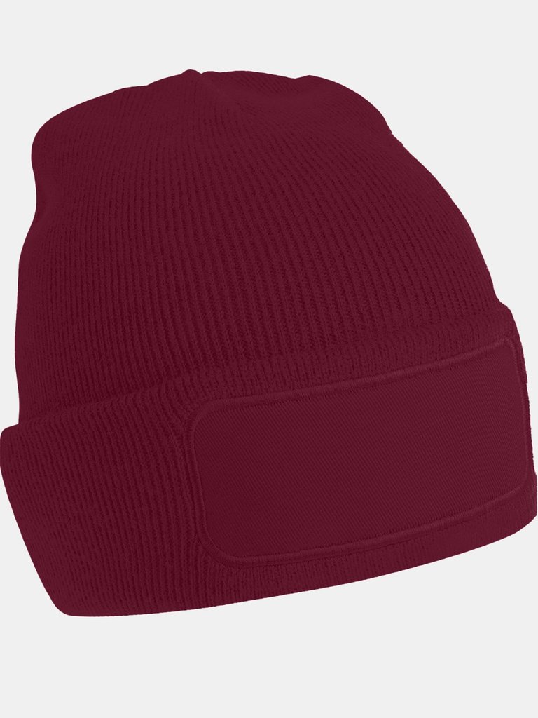 Unisex Plain Winter Beanie Hat / Headwear Ideal For Printing - Burgundy - Burgundy