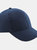 Unisex Pro-Style Heavy Brushed Cotton Baseball Cap/Headwear - French Navy/Stone - French Navy/Stone