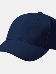 Unisex Pro-Style Heavy Brushed Cotton Baseball Cap/Headwear - French Navy