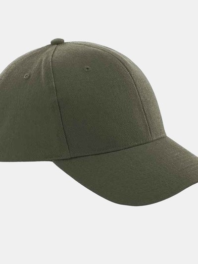 Beechfield Unisex Pro-Style Heavy Brushed Cotton Baseball Cap / Headwear - Olive Green product