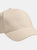 Unisex Pro-Style Heavy Brushed Cotton Baseball Cap/Headwear Pack Of 2 - Stone - Stone