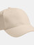 Unisex Pro-Style Heavy Brushed Cotton Baseball Cap/Headwear Pack Of 2 - Stone - Stone
