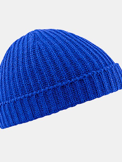 Beechfield Unisex Retro Trawler Winter Beanie Hat - Bright Royal product