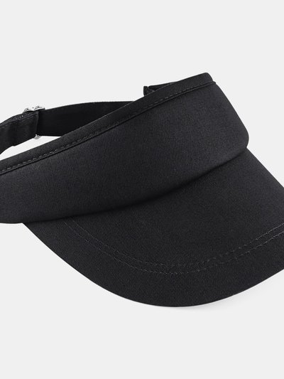 Beechfield Unisex Sports Visor / Headwear - Pack Of 2 - Black product