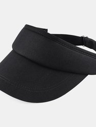 Unisex Sports Visor / Headwear - Pack Of 2 - Black