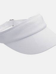 Unisex Sports Visor / Headwear - White - White