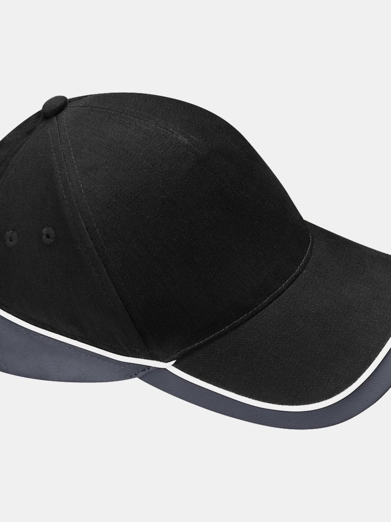 Unisex Teamwear Competition Cap Baseball / Headwear - Black/Graphite Grey - Black/Graphite Grey