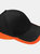 Unisex Teamwear Competition Cap Baseball / Headwear - Black/Orange - Black/Orange