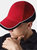 Unisex Teamwear Competition Cap Baseball / Headwear - Classic Red/Black