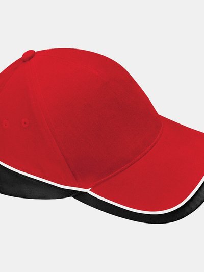 Beechfield Unisex Teamwear Competition Cap Baseball / Headwear - Classic Red/Black product