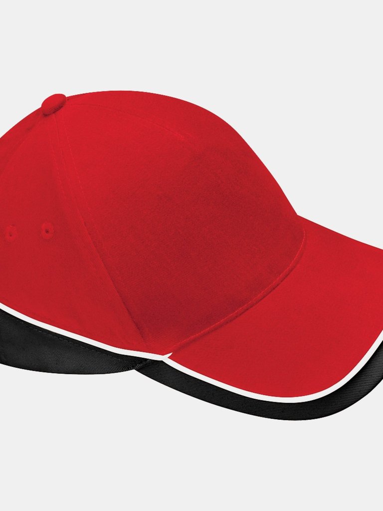 Unisex Teamwear Competition Cap Baseball / Headwear - Classic Red/Black - Classic Red/Black