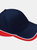 Unisex Teamwear Competition Cap Baseball / Headwear - French Navy/Classic Red - French Navy/Classic Red
