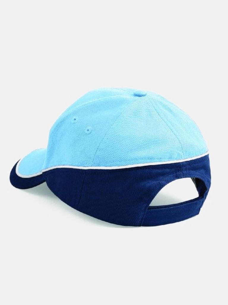 Unisex Teamwear Competition Cap Baseball / Headwear Pack Of 2 - Sky/French Navy