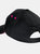 Unisex Ultimate 5 Panel Contrast Baseball Cap With Sandwich Peak - Black/Fuchsia