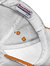Unisex Ultimate 5 Panel Contrast Baseball Cap With Sandwich Peak- Black/Orange
