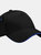 Unisex Ultimate 5 Panel Contrast Baseball Cap With Sandwich Peak - Pack of 2 - Black/Bright Royal - Black/Bright Royal