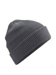 Waffle Organic Cotton Beanie - Graphite