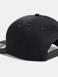 Youth Unisex Retro Snapback Cap - Black/ Black