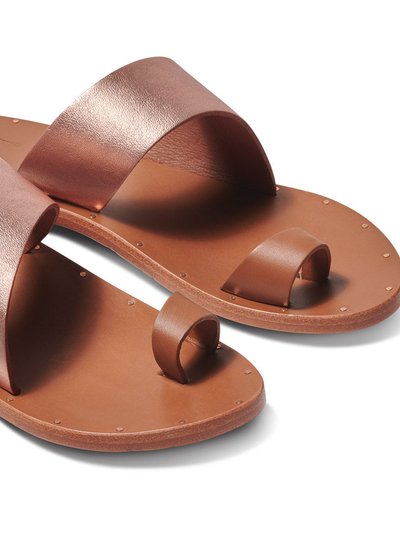 beek Finch Leather Toe Ring Sandal - Rose Gold/Tan product