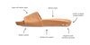 Gallito Leather Slide Sandal - Platinum