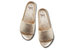 Gallito Leather Slide Sandal - Platinum