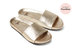 Gallito Leather Slide Sandal - Platinum - Platinum