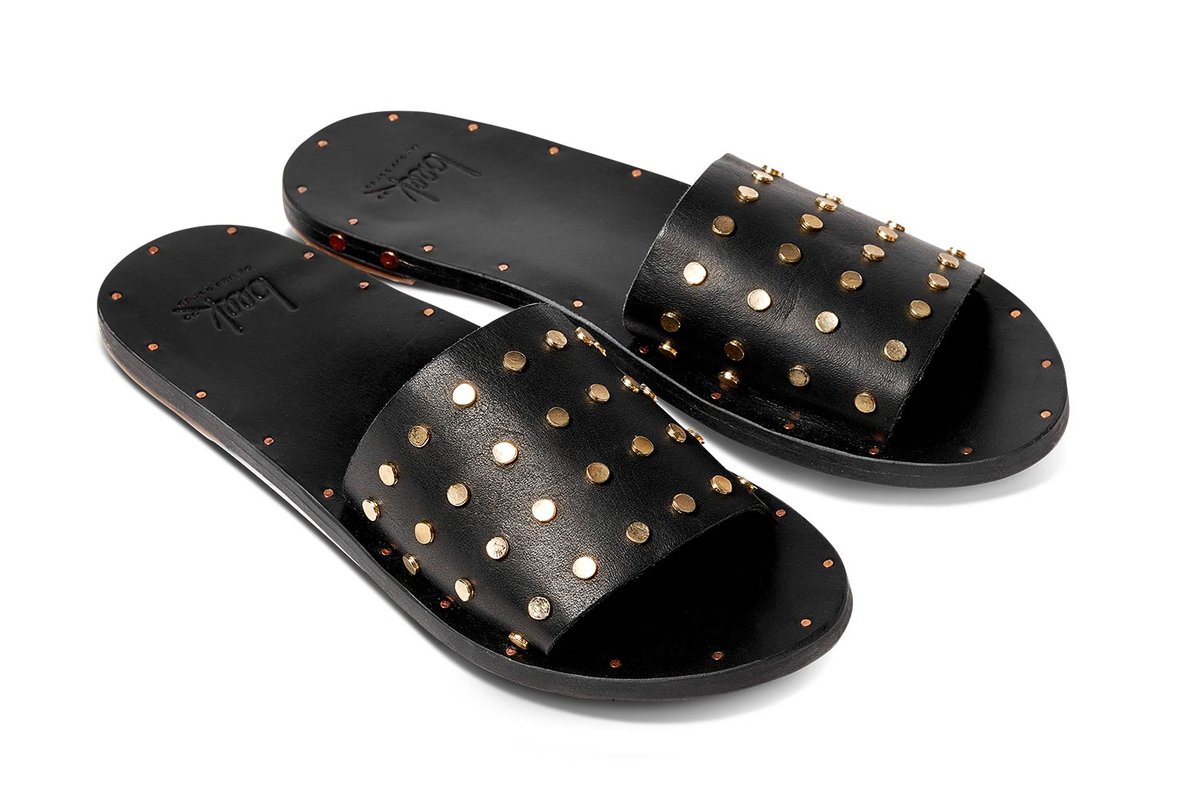 beek Black Black Lovebird Stud Sandals Verishop