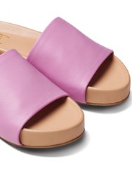 Pelican Leather Platform Sandal - Lilac/Beach