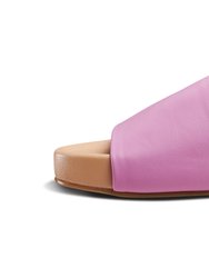 Pelican Leather Platform Sandal