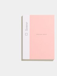 Everyday Notes Notebooks - Coral/White