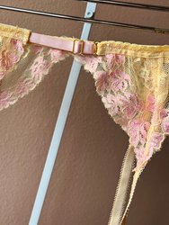 Floral Lace Garter Sherbert