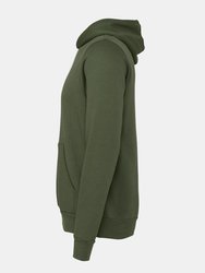 Bella + Canvas Unisex Adult Polycotton Pullover Hoodie (Military Green)