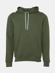 Bella + Canvas Unisex Adult Polycotton Pullover Hoodie (Military Green) - Military Green