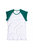 Bella + Canvas Womens/Ladies Baby Rib Cap Sleeve Contrast T-Shirt (White / Kelly) - White / Kelly