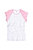 Bella + Canvas Womens/Ladies Baby Rib Cap Sleeve Contrast T-Shirt (White / Pink) - White / Pink