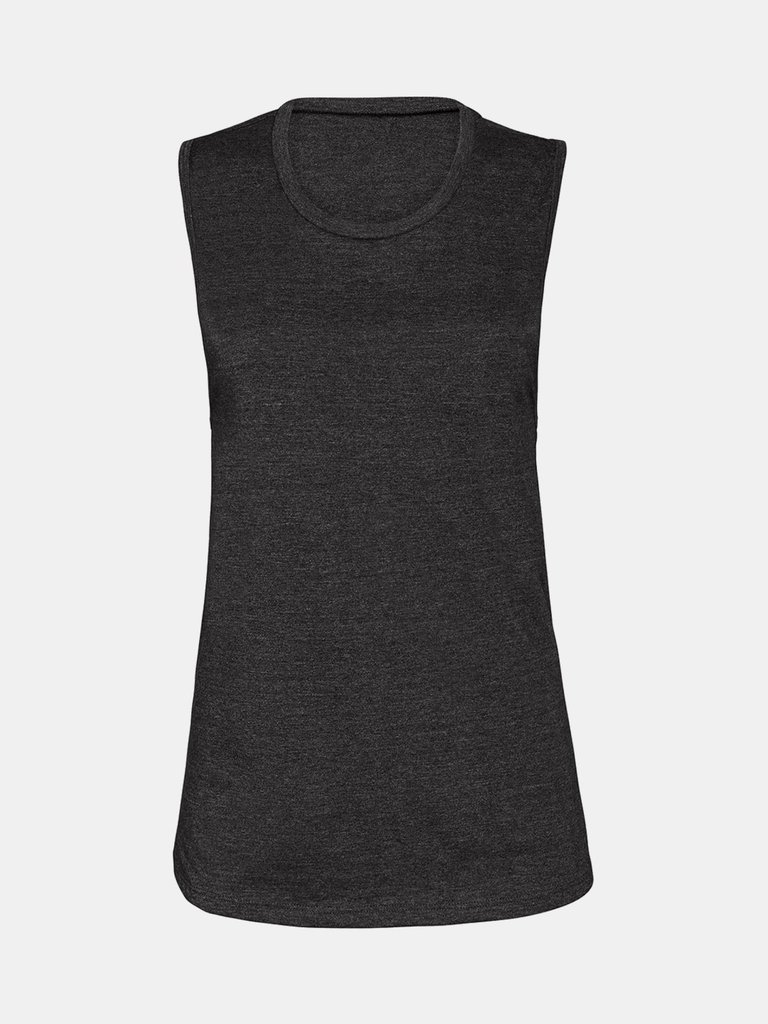 Bella + Canvas Womens/Ladies Muscle Jersey Tank Top - Dark Grey Heather