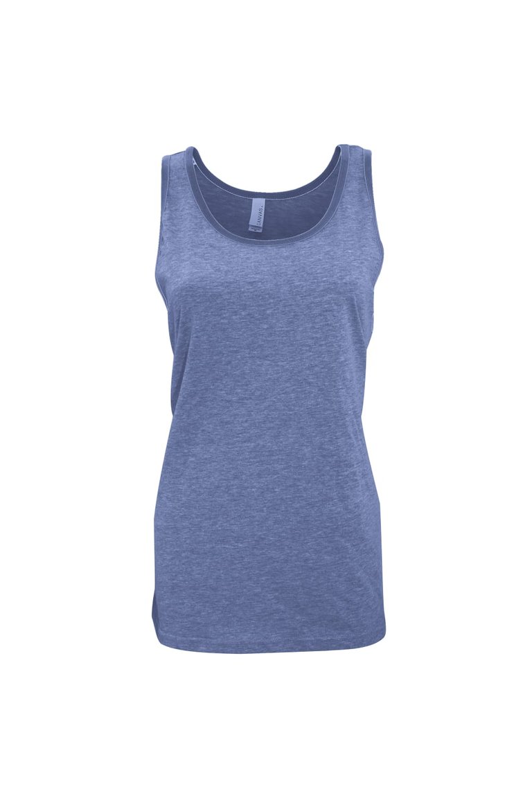 Canvas Womens/Ladies Jersey Sleeveless Tank Top (Blue Triblend) - Blue Triblend