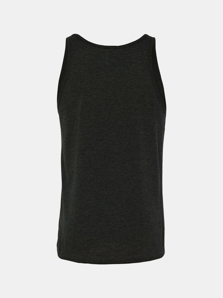Canvas Womens/Ladies Jersey Sleeveless Tank Top (Charcoal Black Triblend)