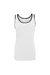 Canvas Womens/Ladies Jersey Sleeveless Tank Top (White/Black) - White/Black